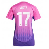Fotballdrakt Dame Tyskland Florian Wirtz #17 Bortedrakt EM 2024 Kortermet